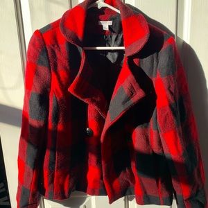 Red Gingham Coat